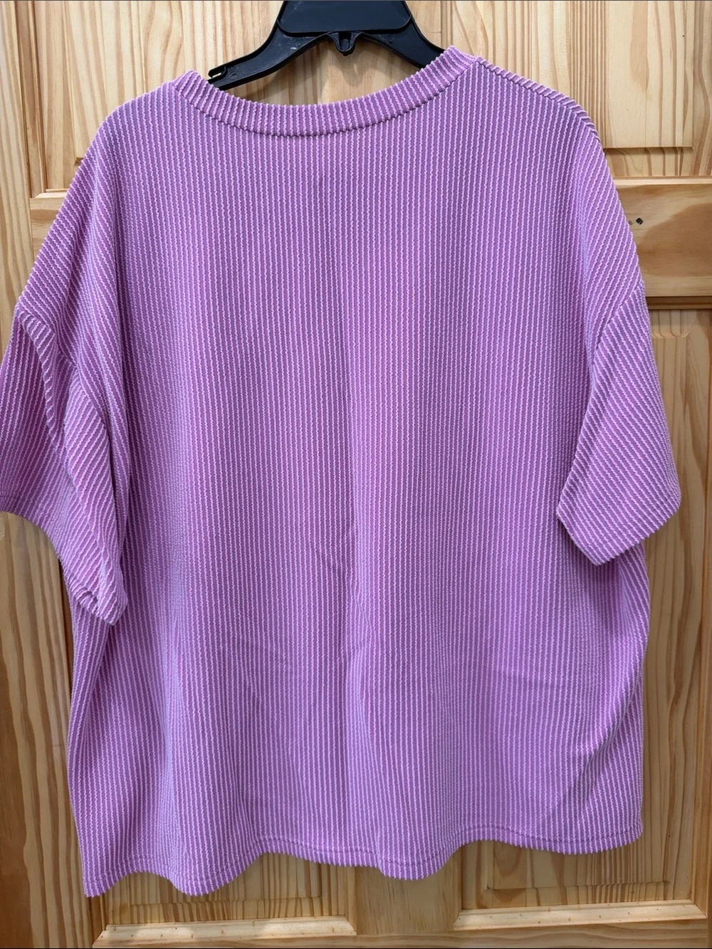 Pink ribbed matching set